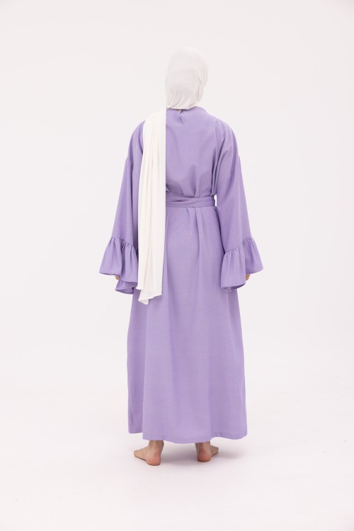 Robe Sayda en Lin violet