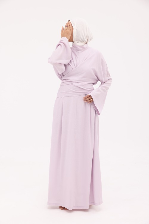 Robe Kamy en Lin lilas