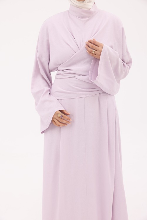 Robe Kamy en Lin lilas