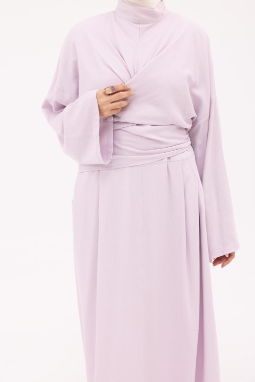 Robe Kamy en Lin lilas