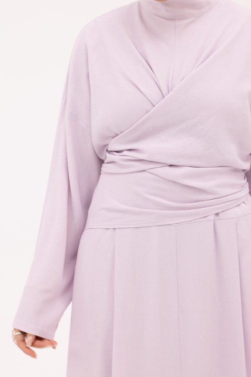 Robe Kamy en Lin lilas