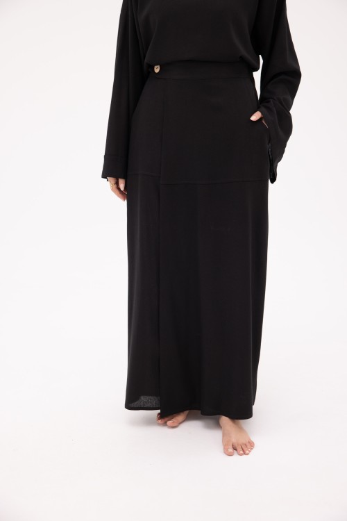 Jupe Lany en Lin noir