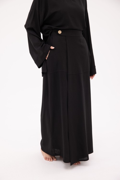 Jupe Lany en Lin noir