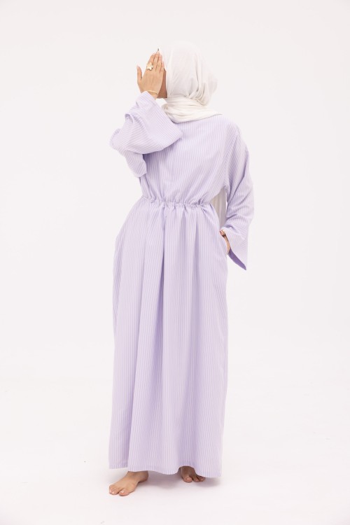Robe Marcya rayé violet