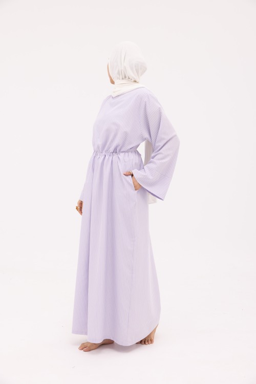 Robe Marcya rayé violet