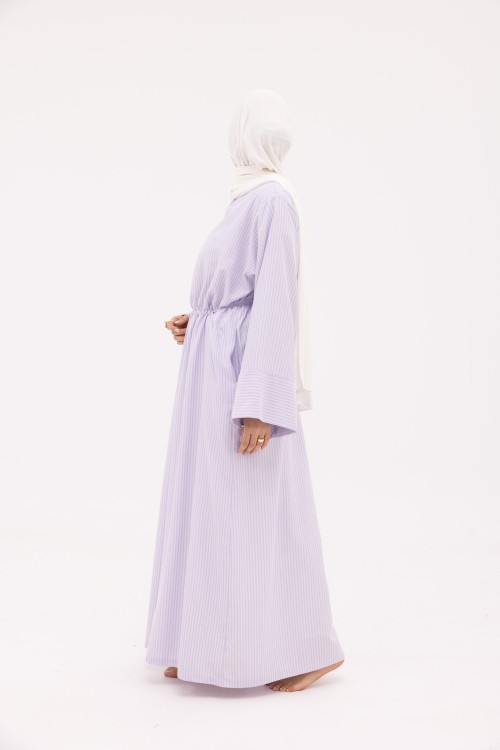 Robe Marcya rayé violet