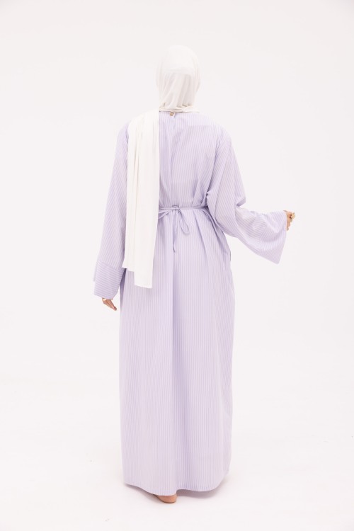 Robe Marcya rayé violet