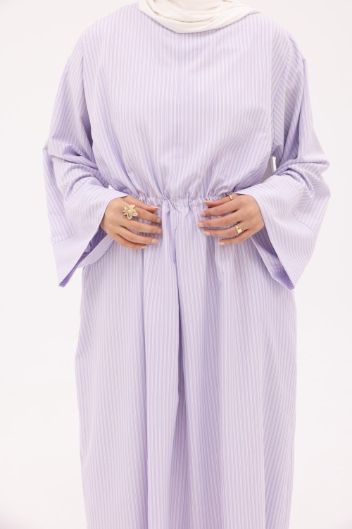 Robe Marcya rayé violet