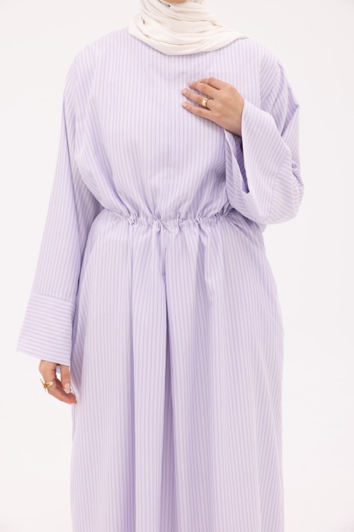 Robe Marcya rayé violet