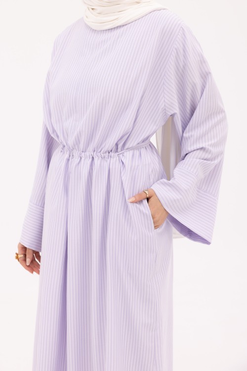 Robe Marcya rayé violet