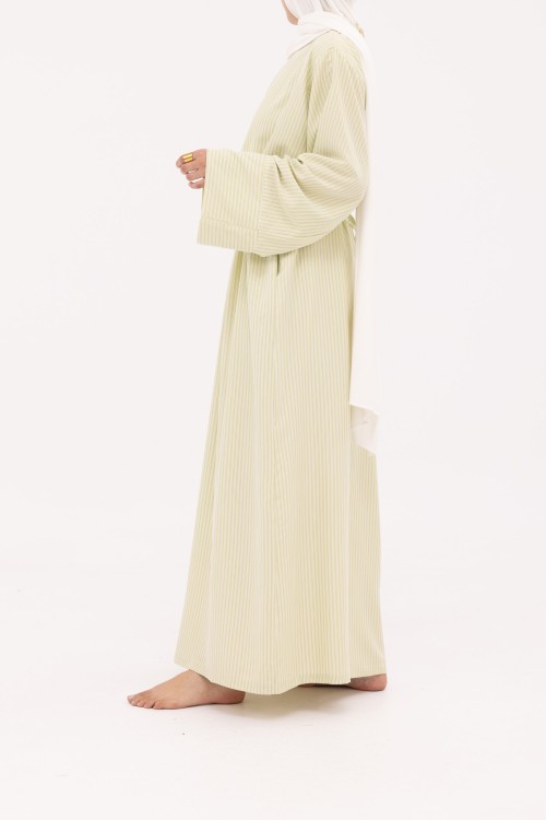 Robe Marcya rayé vert
