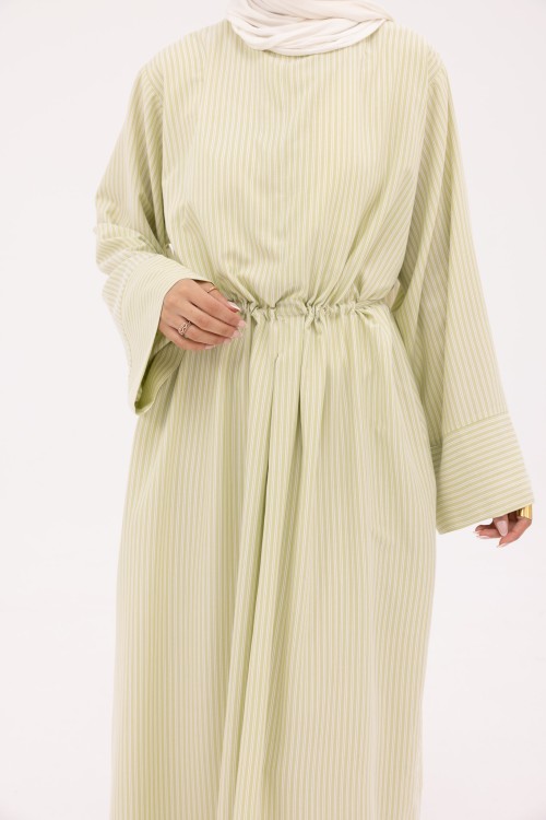 Robe Marcya rayé vert