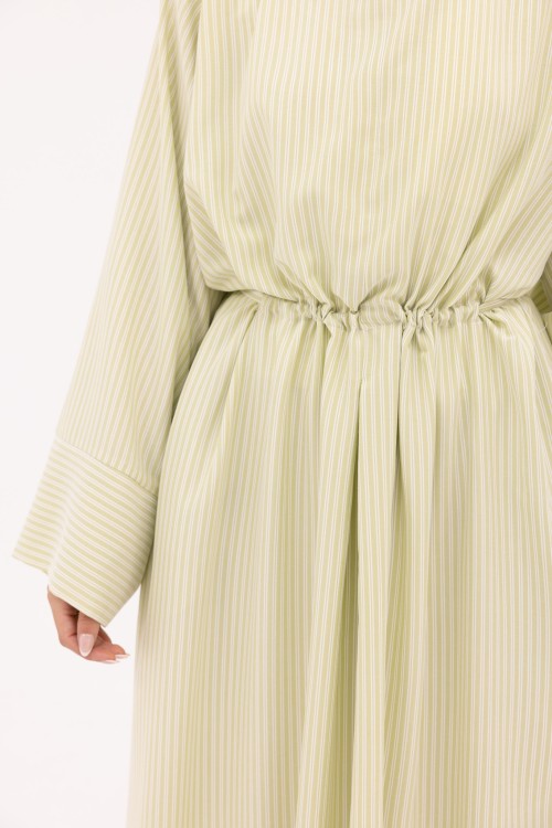 Robe Marcya rayé vert