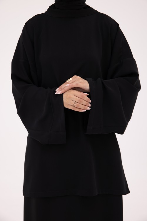 Chemise Éline en Lin noir