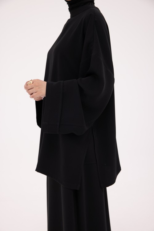 Chemise Éline en Lin noir
