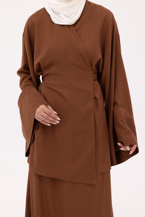 Ensemble Joanna en Lin marron