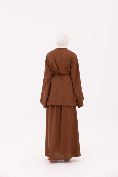 Ensemble Joanna en Lin marron