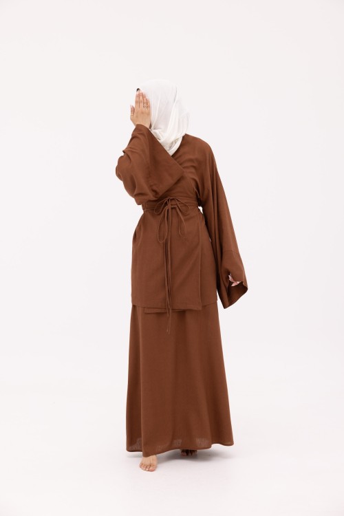Ensemble Joanna en Lin marron