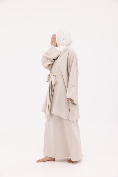 Ensemble Manuela en Lin beige