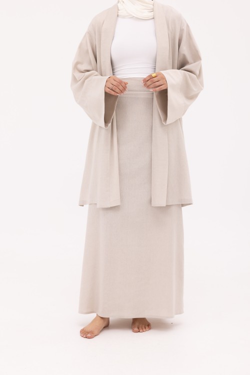 Ensemble Manuela en Lin beige