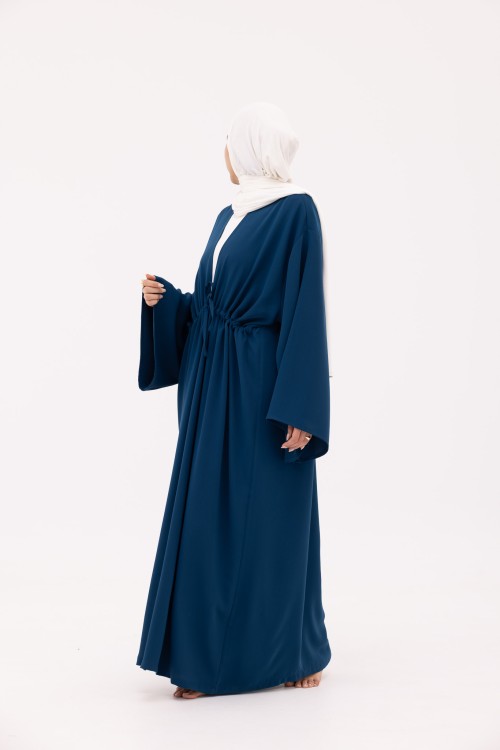 Abaya Vera bleu pétrole