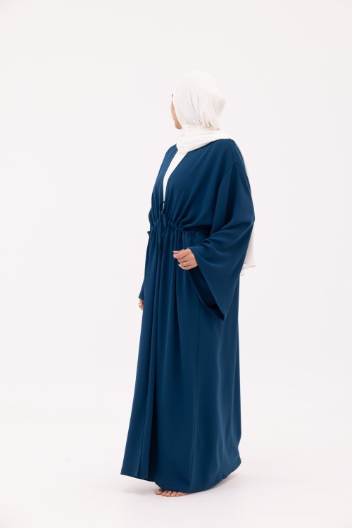 Abaya Vera bleu pétrole
