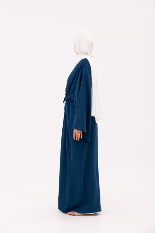 Abaya Vera bleu pétrole