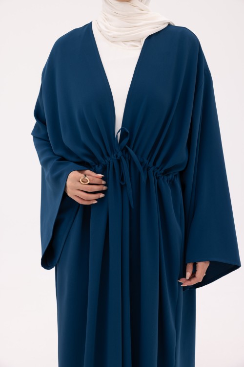 Abaya Vera bleu pétrole