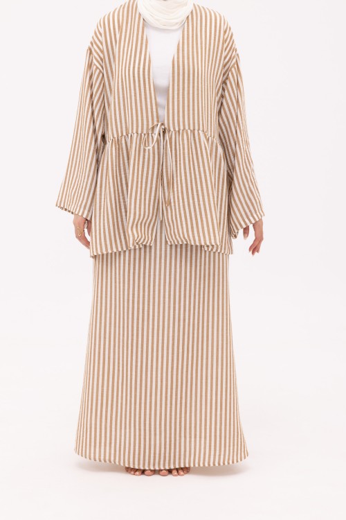 Ensemble Vanessa en Lin terra rayé