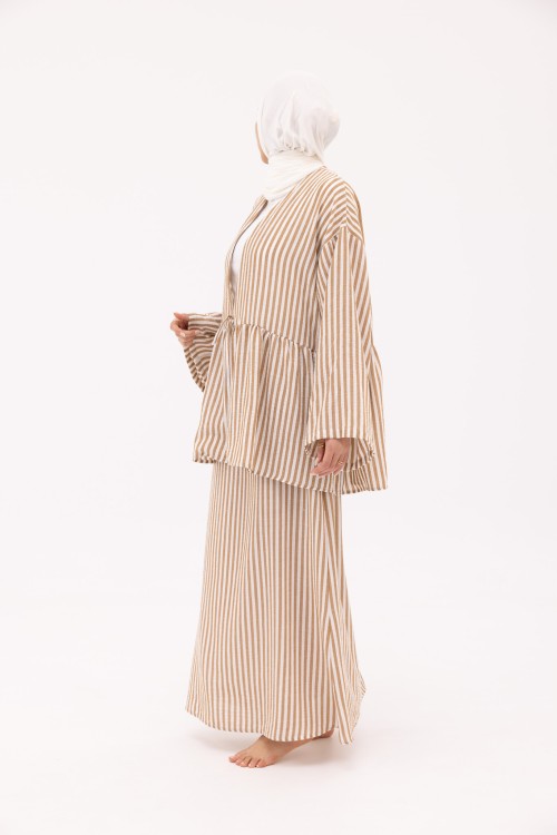 Ensemble Vanessa en Lin terra rayé