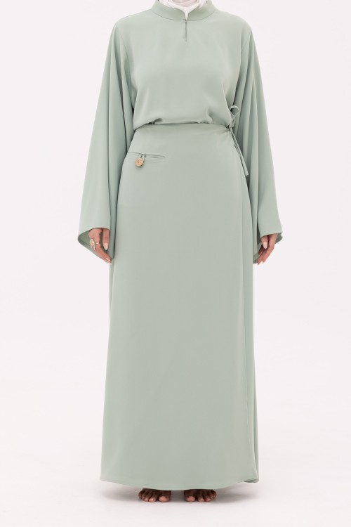 Robe Beatriz vert d'eau