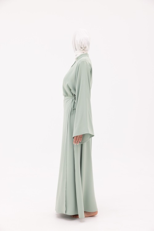 Robe Beatriz vert d'eau