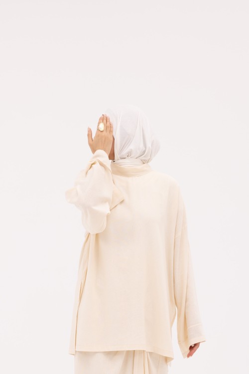 Chemise Éline en Lin crème