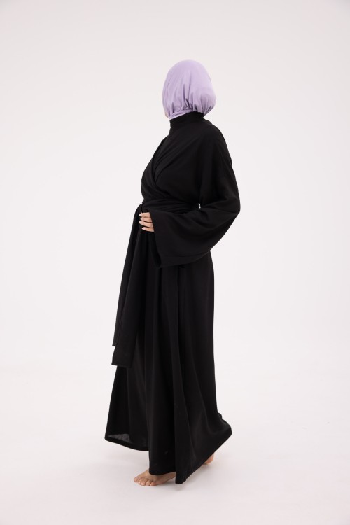 Robe Kamy en lin noire