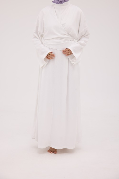 Robe Kamy en lin blanc
