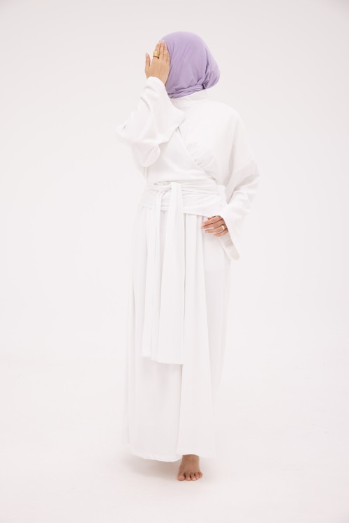 Robe Kamy en lin blanc