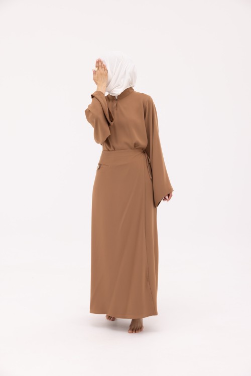 Robe Beatriz noisette