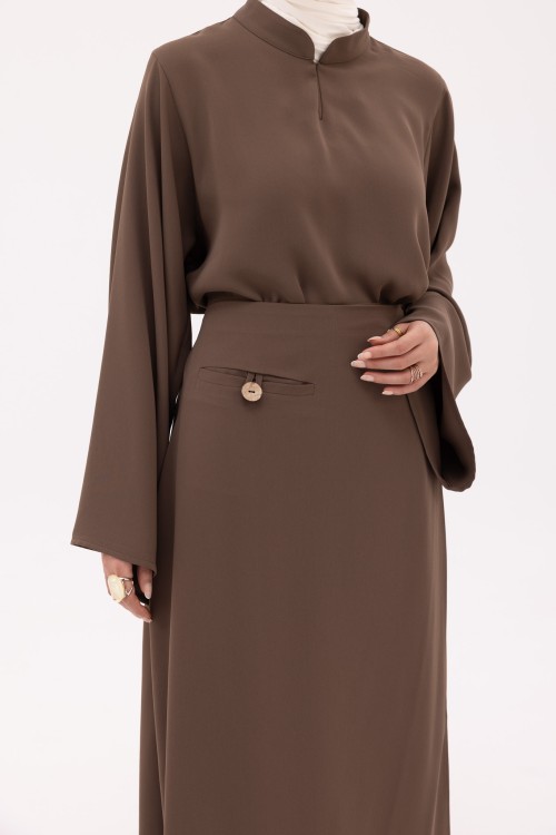 Robe Beatriz mokka
