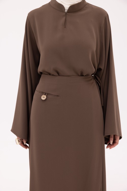 Robe Beatriz mokka