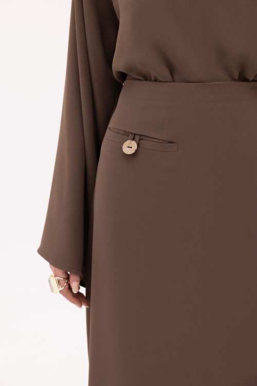 Robe Beatriz mokka