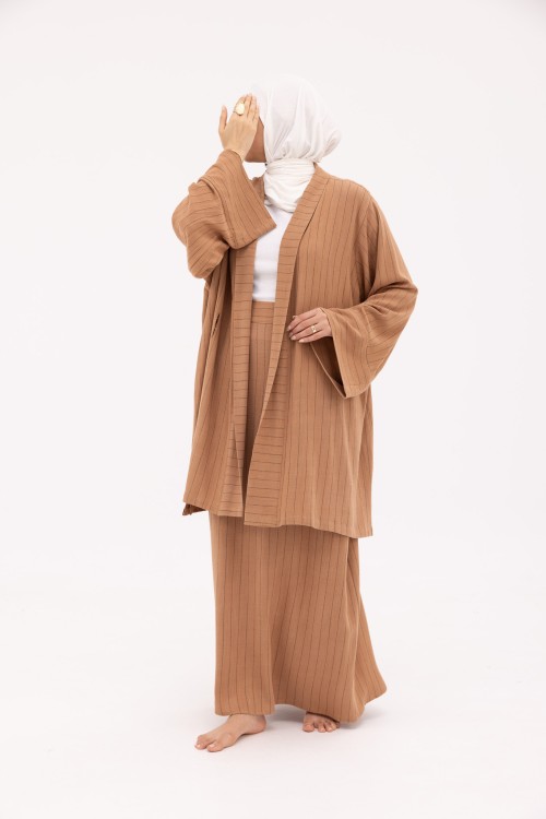 Ensemble Manuela en Lin terra rayé