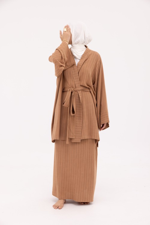 Ensemble Manuela en Lin terra rayé