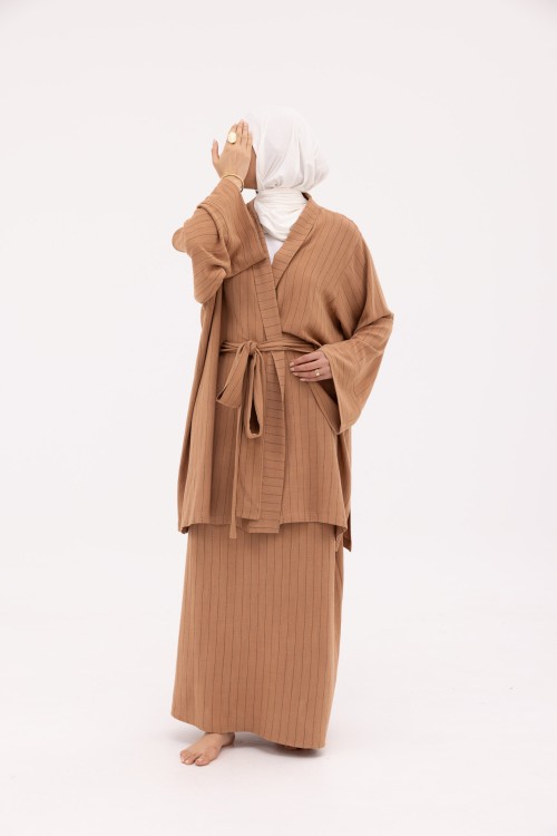 Ensemble Manuela en Lin terra rayé