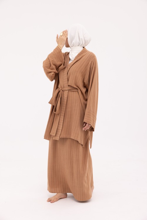 Ensemble Manuela en Lin terra rayé