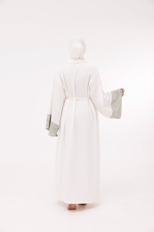Robe Karen blanc & anis