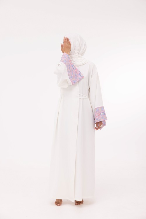 Robe Karen blanc & lilas