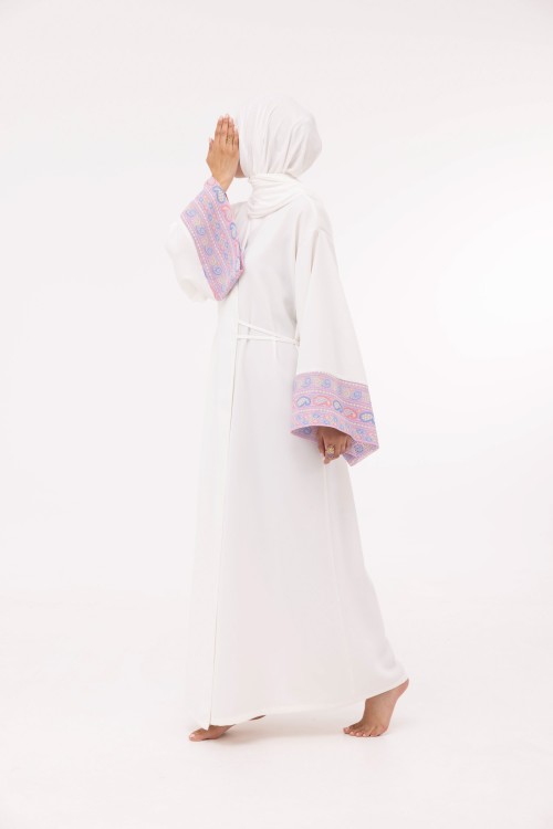 Robe Karen blanc & lilas