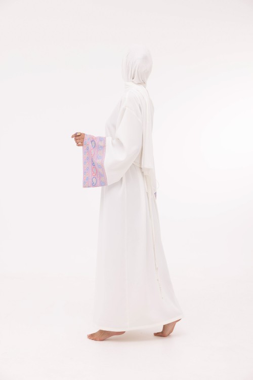 Robe Karen blanc & lilas