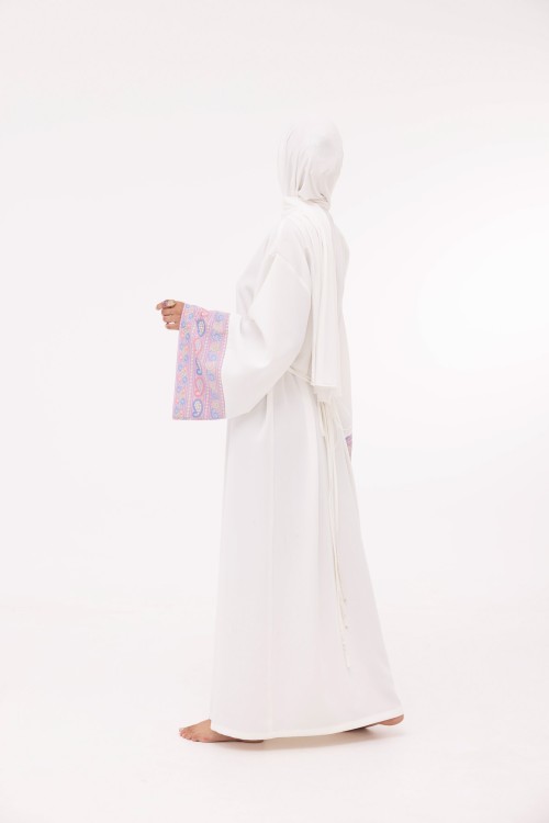 Robe Karen blanc & lilas