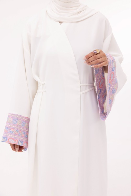 Robe Karen blanc & lilas